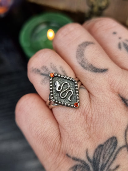 Fire Serpent Ring UK P
