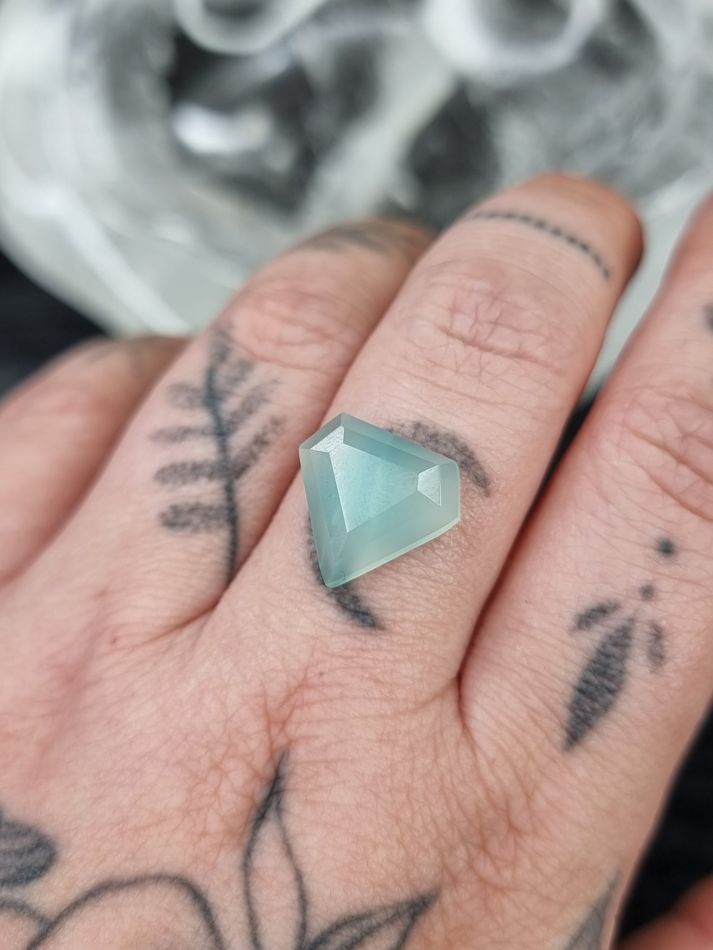 Aqua Chalcedony Diamond PYP