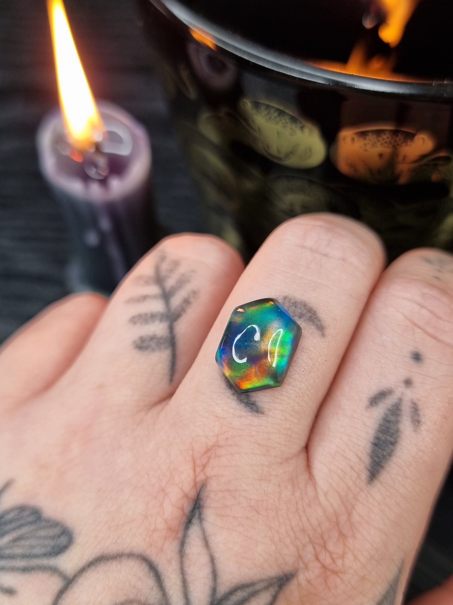 Aurora Opal Quartz Doublet Rupee PYP