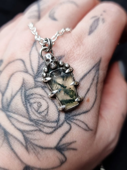 Moss Agate Catacomb Necklace MTO