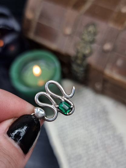 Emerald Snake Necklace