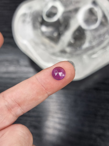 Amethyst Rose Cut Round PYP