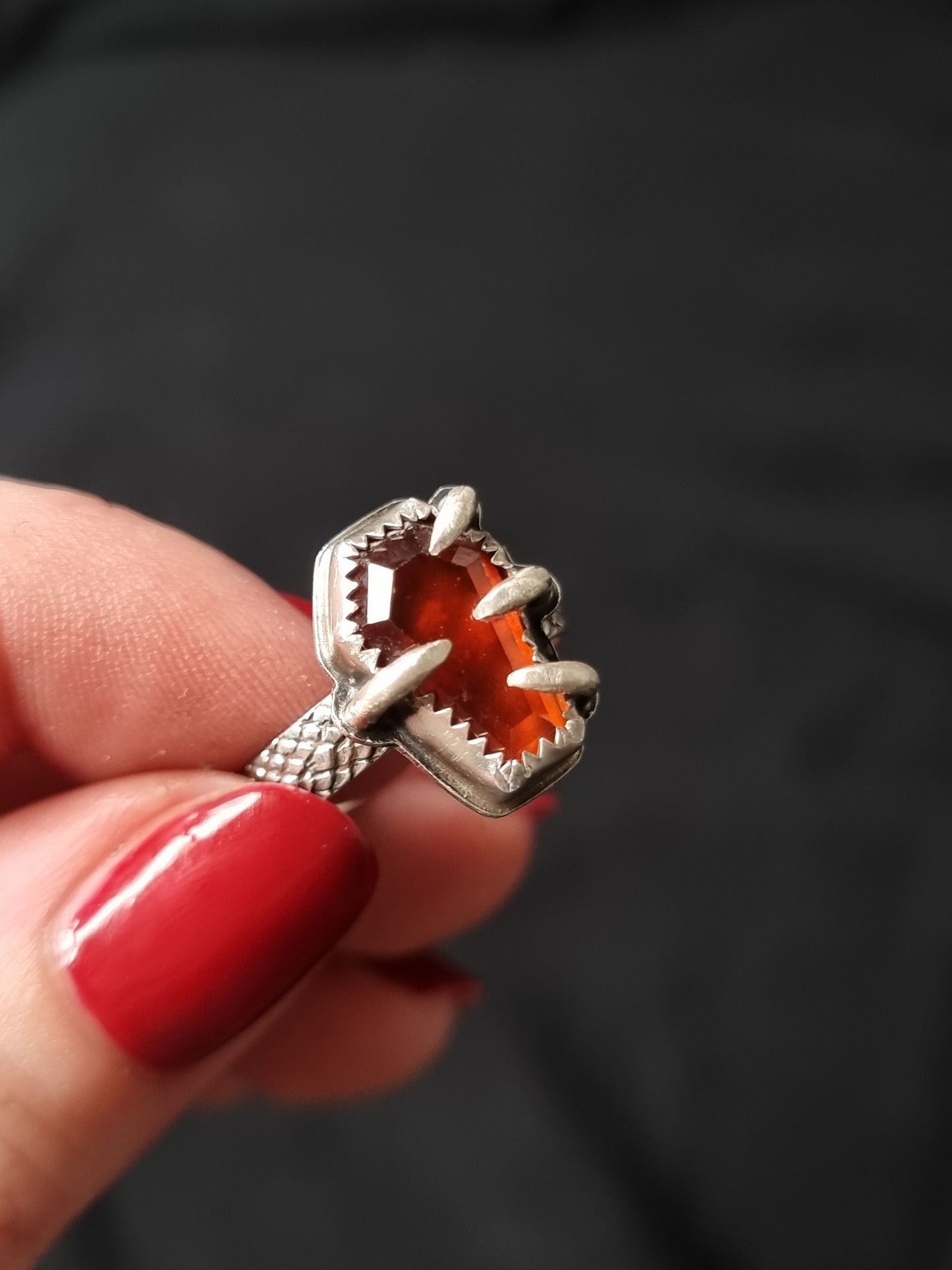 Garnet Crypt Keeper Ring (UK O 1/2)