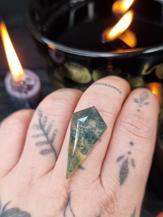 Moss Agate Quartz Doublet Kite PYP