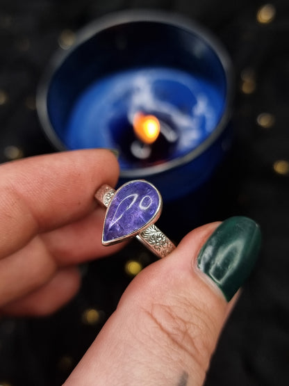 Tanzanite Baroque Ring (UK N 1/2)