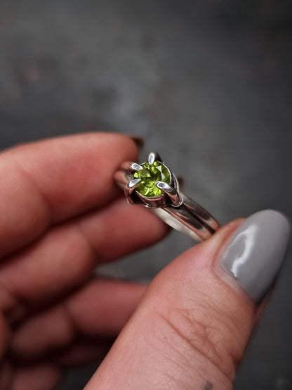 Peridot Talon Ring MTO