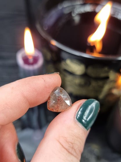 Smokey Quartz x Garnet Trillion PYP