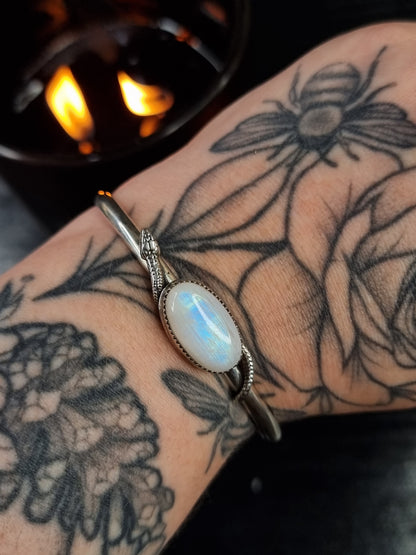 Moonstone Medusa Cuff